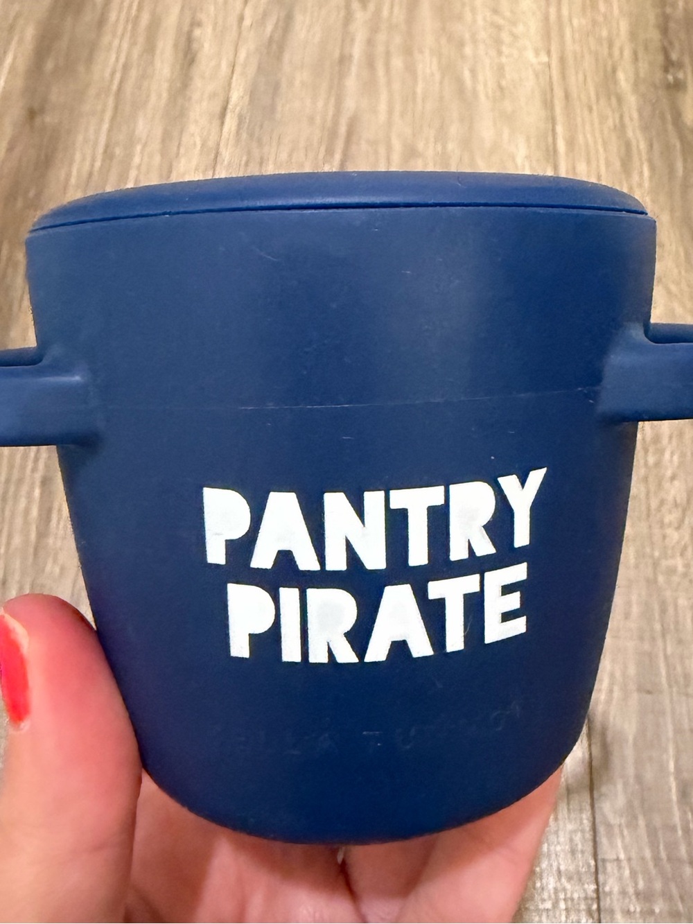 Pantry Pirate Kids Silicone Snack Cup - Navy Blue